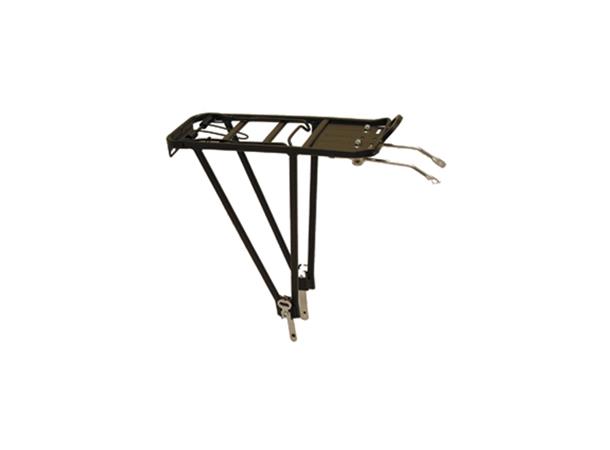 Bagasjebrett bak, justerbar, sort 26-29", sort, alu 